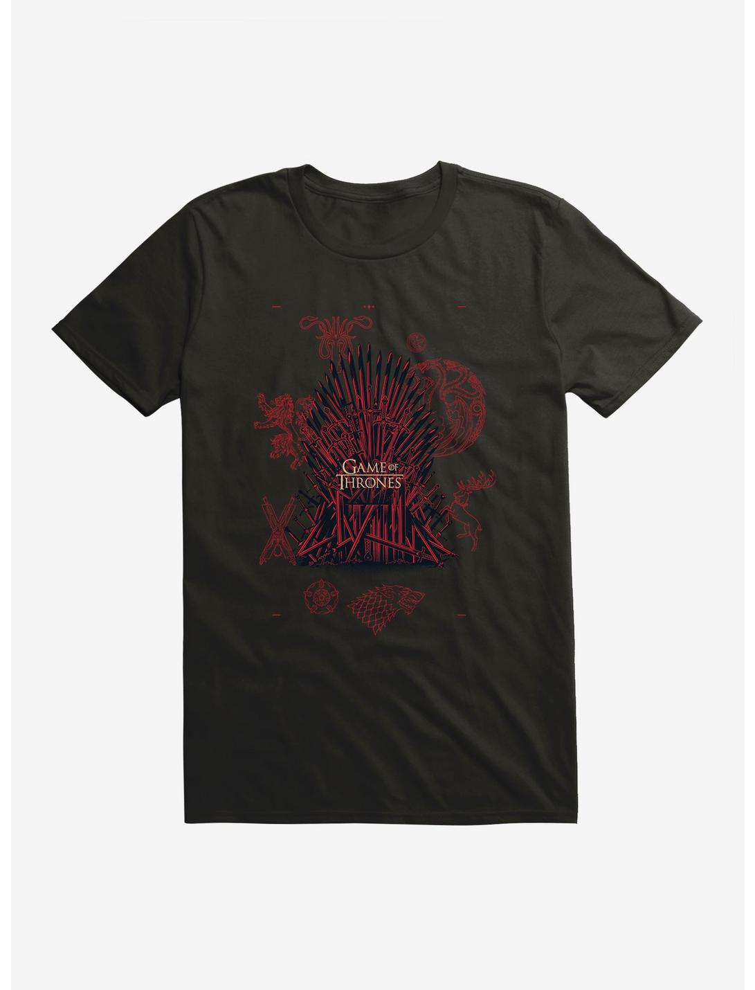 Game Of Thrones Iron Throne Icons T-Shirt, , hi-res