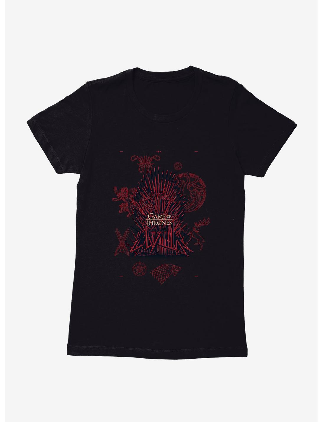 Game Of Thrones Iron Throne Icons Womens T-Shirt, , hi-res