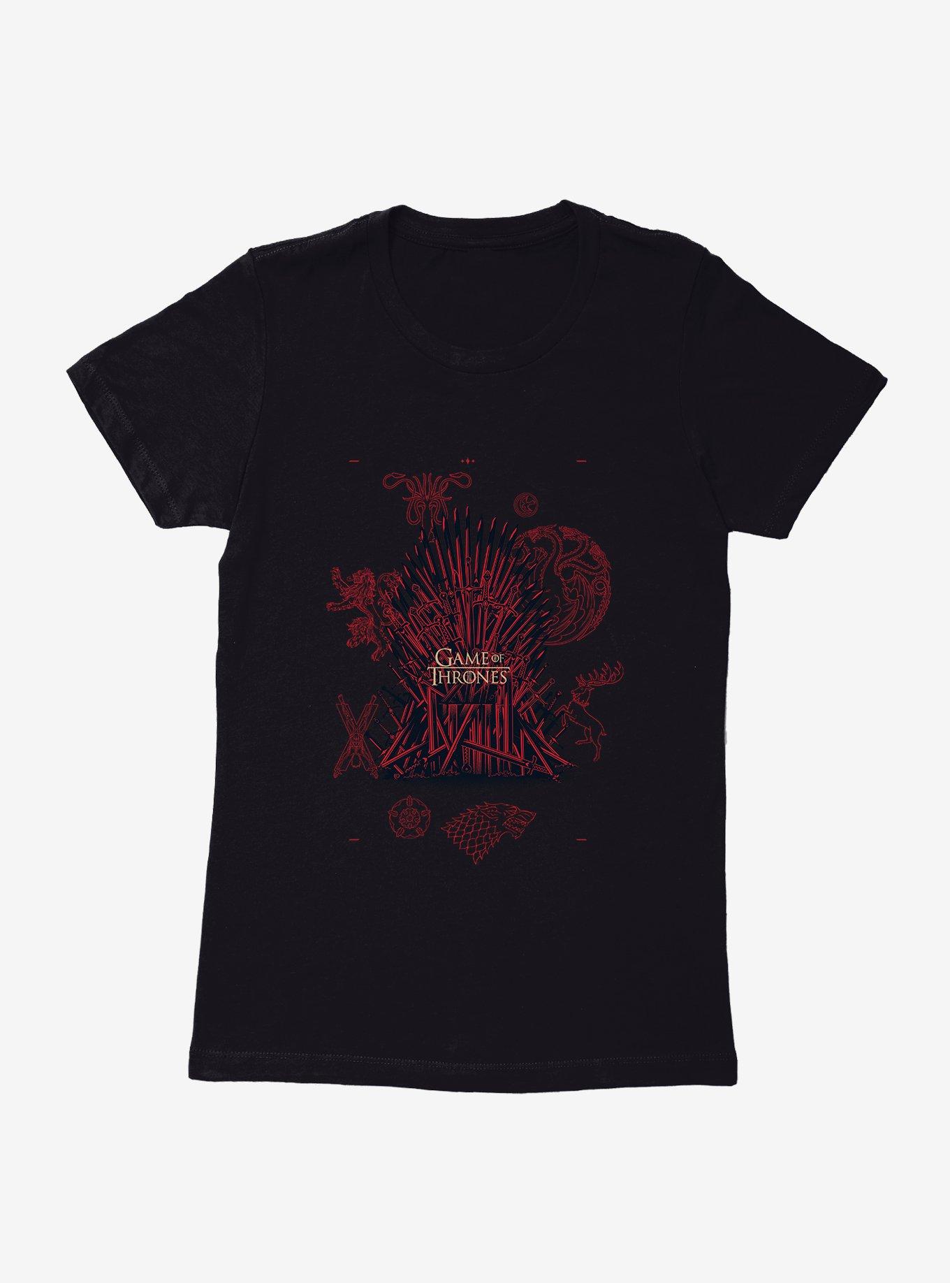 Game Of Thrones Iron Throne Icons Womens T-Shirt, , hi-res