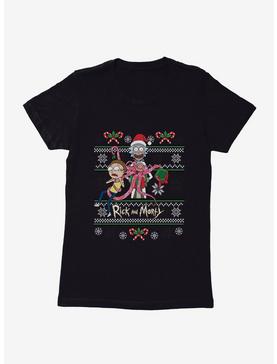 Rick And Morty Ugly Christmas Womens T-Shirt, , hi-res