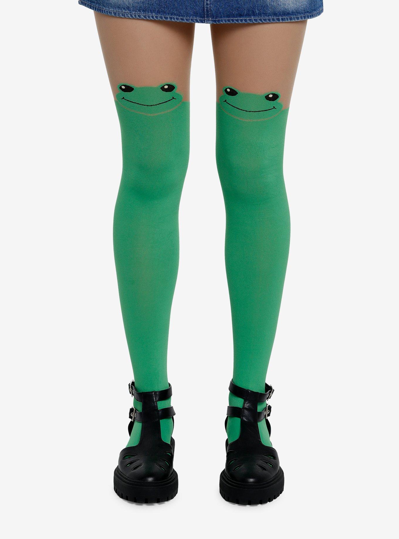 Frog Peeking Tights