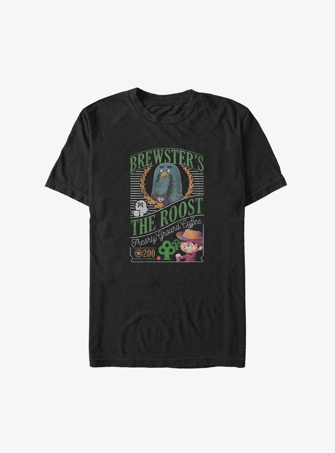 Nintendo Animal Crossing Brewster's Cafe Big & Tall T-Shirt, BLACK, hi-res