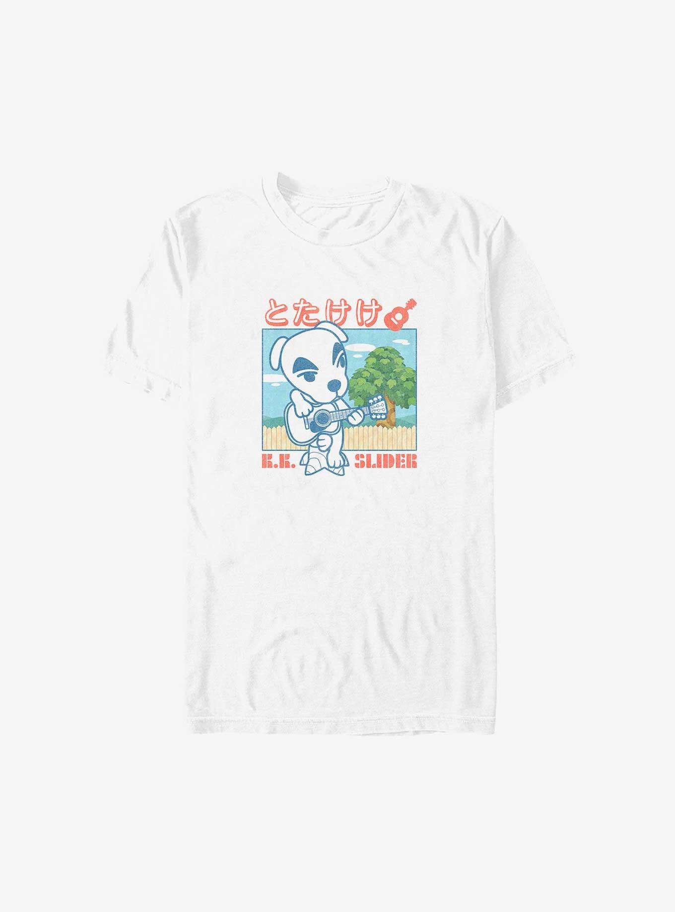 Nintendo Animal Crossing K.K. Slider Guitar Big & Tall T-Shirt, WHITE, hi-res