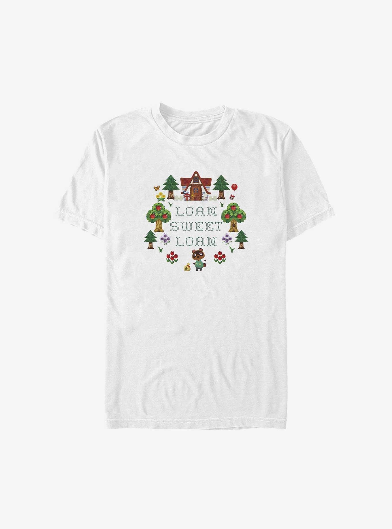 Nintendo Animal Crossing Loan Sweet Loan Big & Tall T-Shirt, WHITE, hi-res