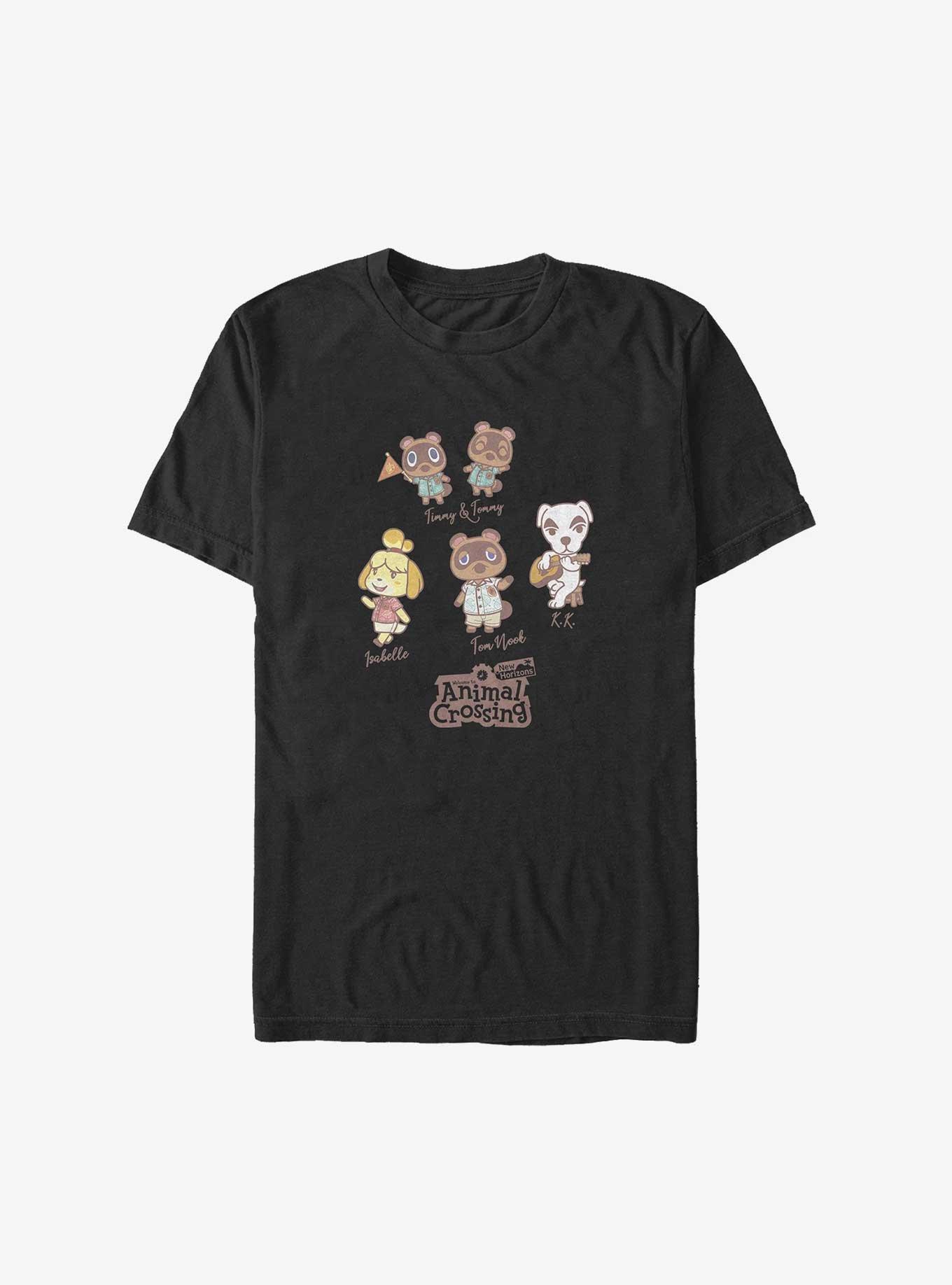 Nintendo Animal Crossing Island Welcome Committee Big & Tall T-Shirt, BLACK, hi-res