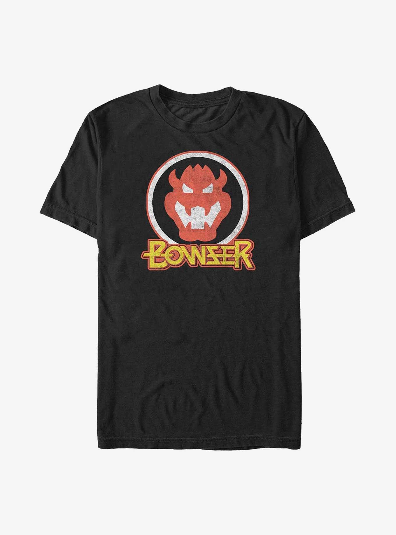 Nintendo Mario Bowser Badge Big & Tall T-Shirt, BLACK, hi-res