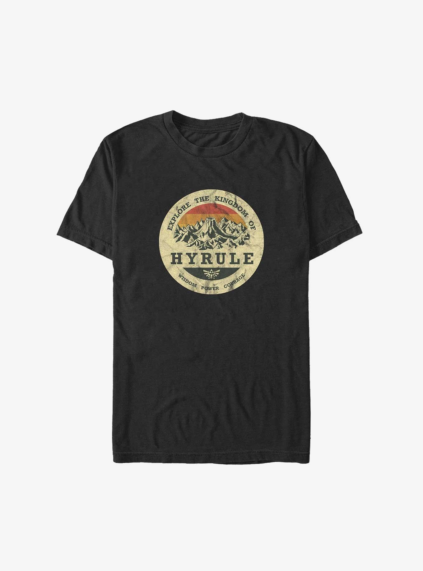 Nintendo The Legend of Zelda Explore Hyrule Big & Tall T-Shirt, BLACK, hi-res