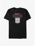 Nintendo The Legend of Zelda Heart Pieces Shield Big & Tall T-Shirt, BLACK, hi-res