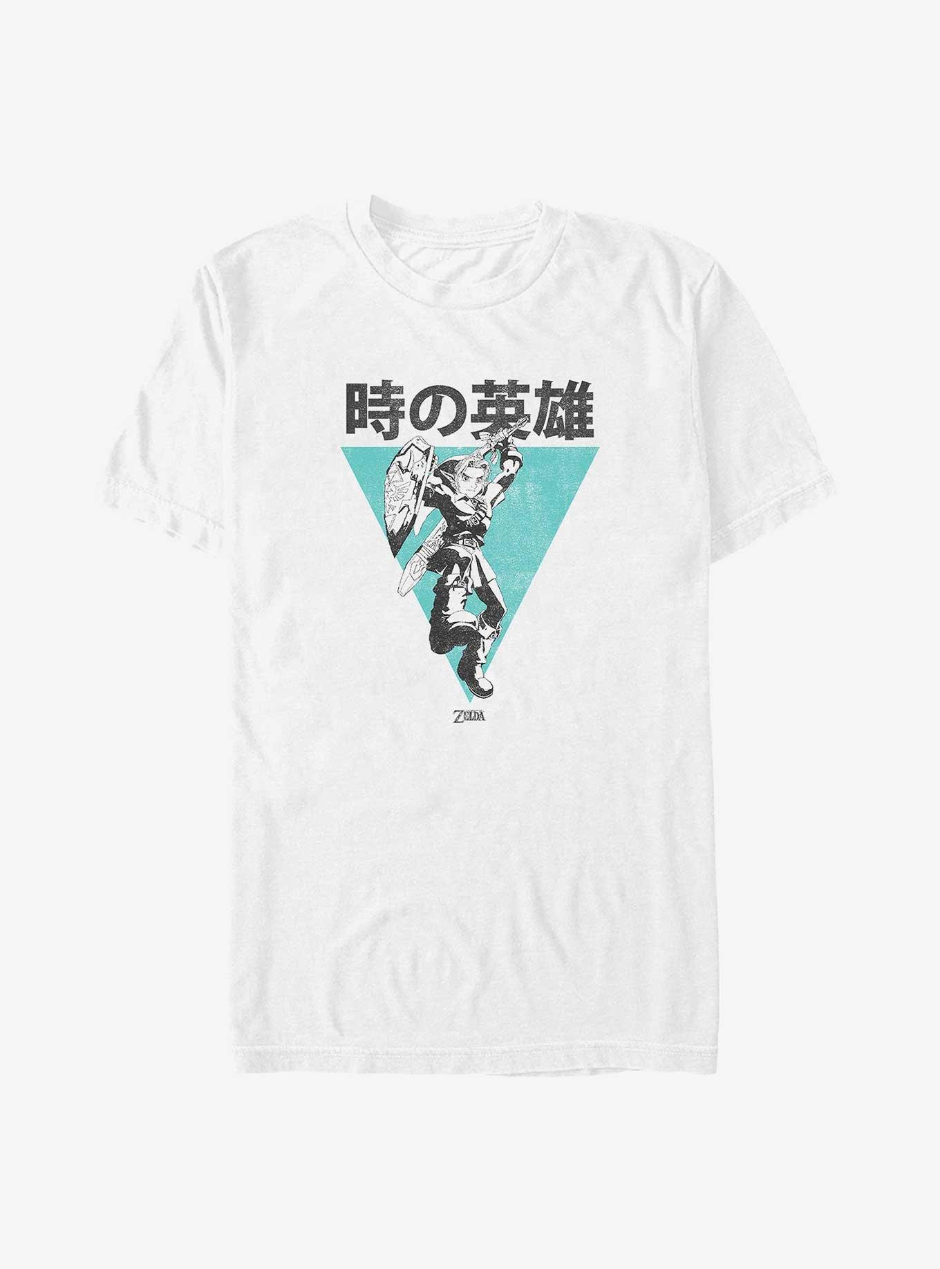 Nintendo The Legend of Zelda Link Hero of Time in Japanese Big & Tall T-Shirt, , hi-res