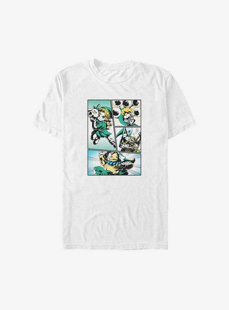 Nintendo The Legend of Zelda Link Manga Big & Tall T-Shirt - WHITE ...