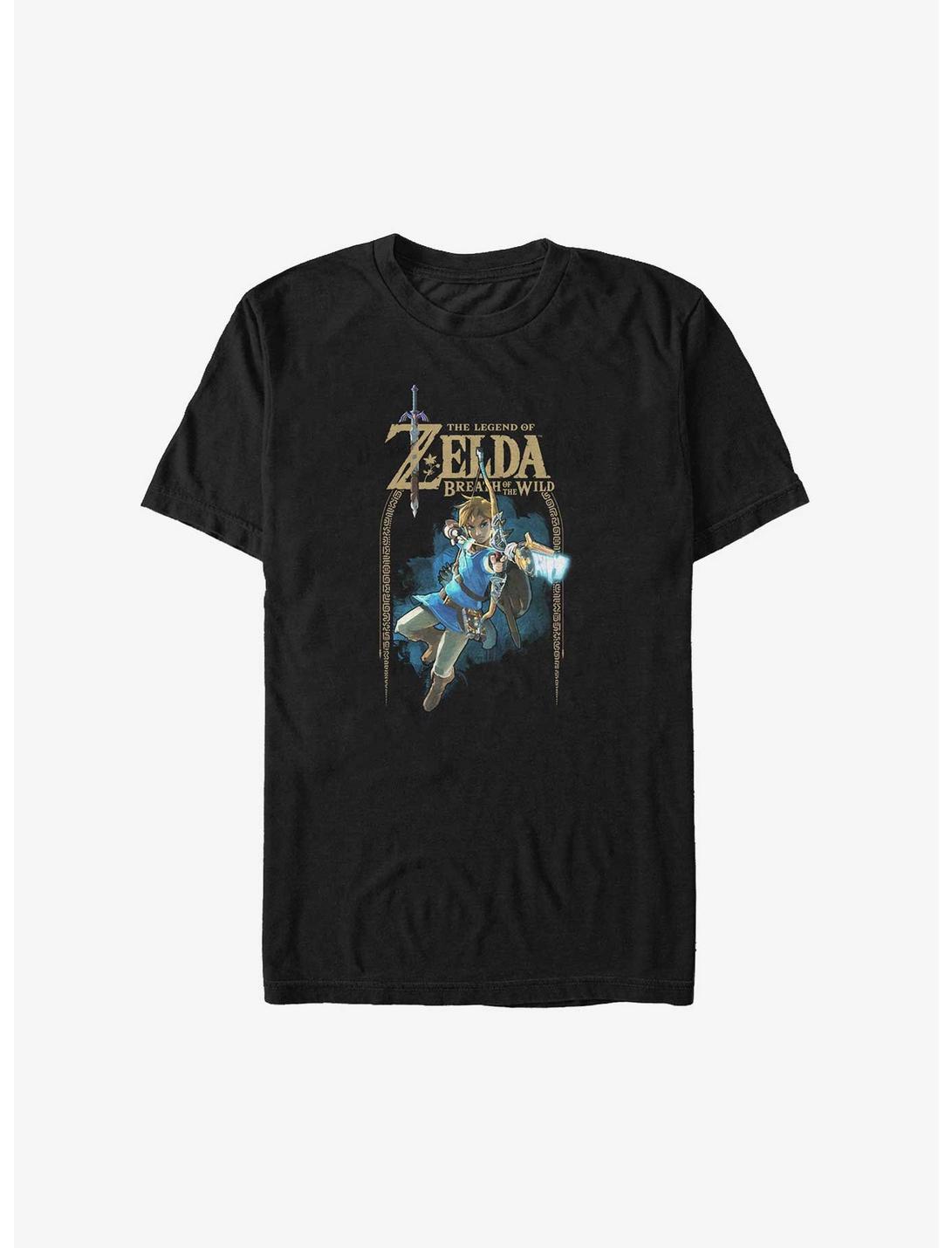 Nintendo The Legend of Zelda: Breath of the Wild Arch Link Big & Tall T-Shirt, BLACK, hi-res