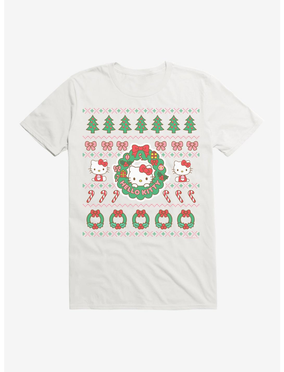 Hello Kitty Ugly Christmas Pattern T-Shirt, , hi-res