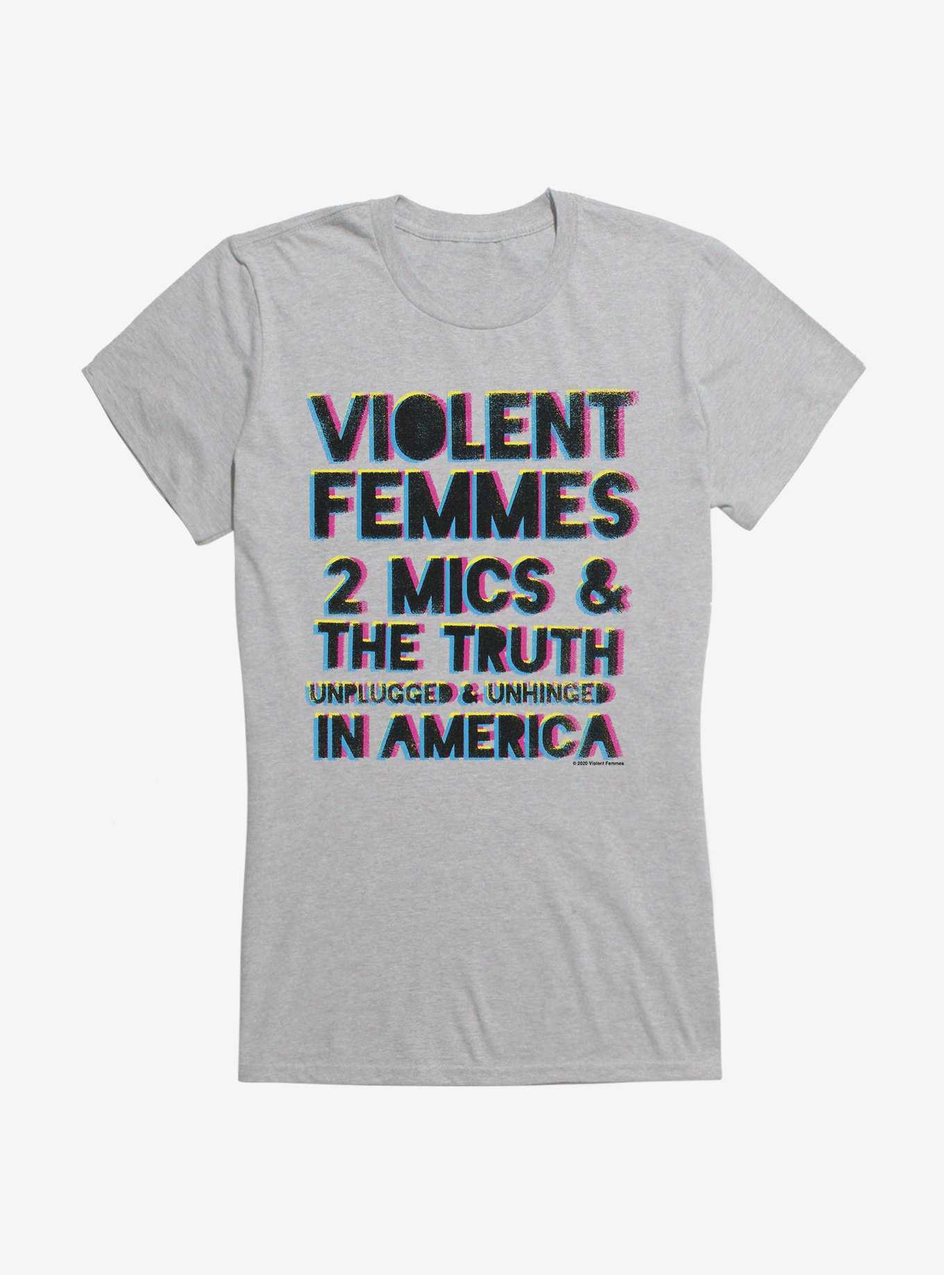 Violent Femmes 2 Mics And The Truth Girls T-Shirt, , hi-res