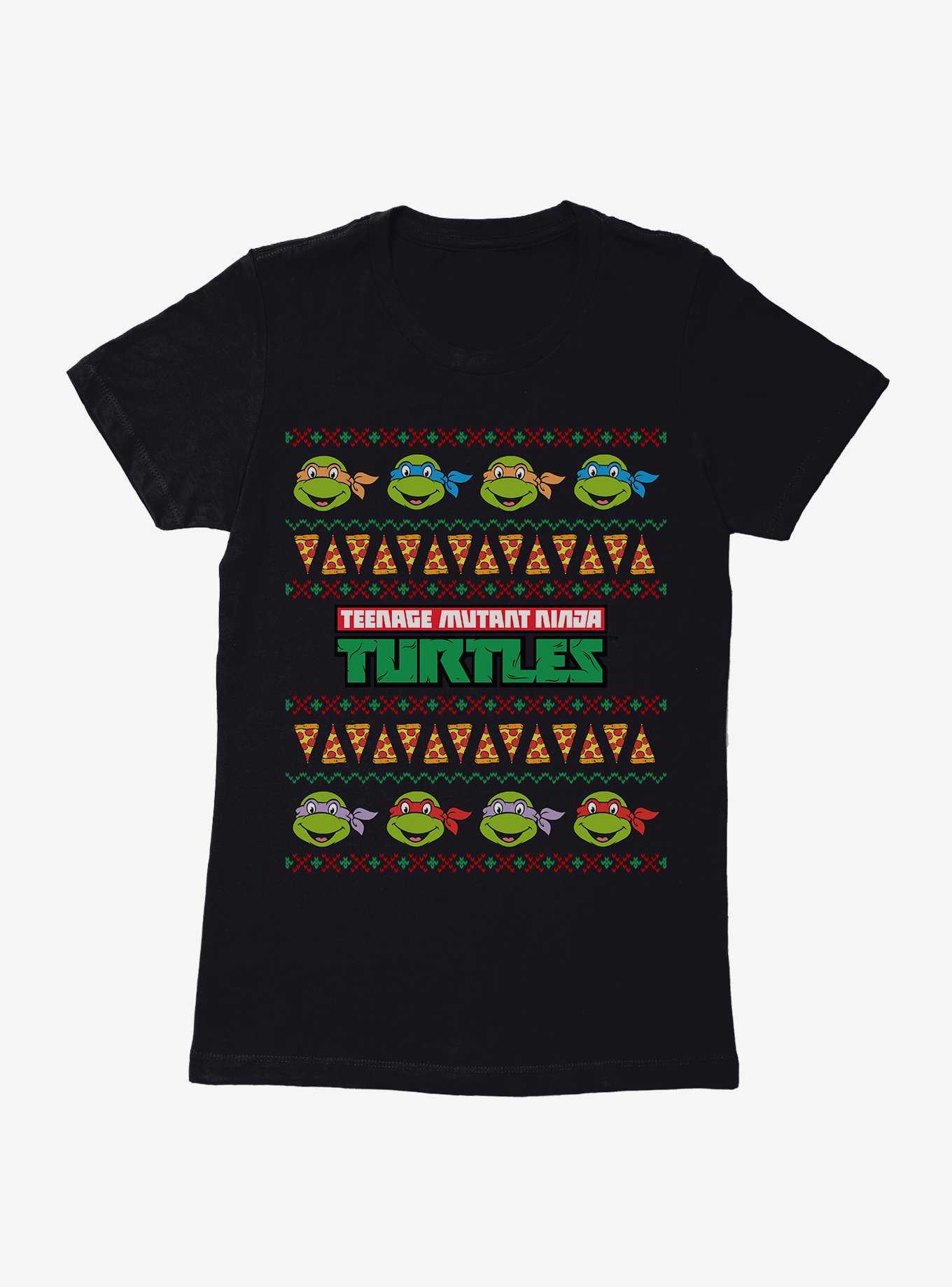 Teenage Mutant Ninja Turtles Ugly Christmas Sweater Womens T-Shirt, , hi-res