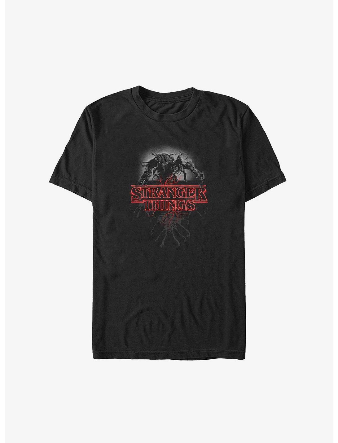 Stranger Things Mind Flayer Logo Big & Tall T-Shirt, BLACK, hi-res