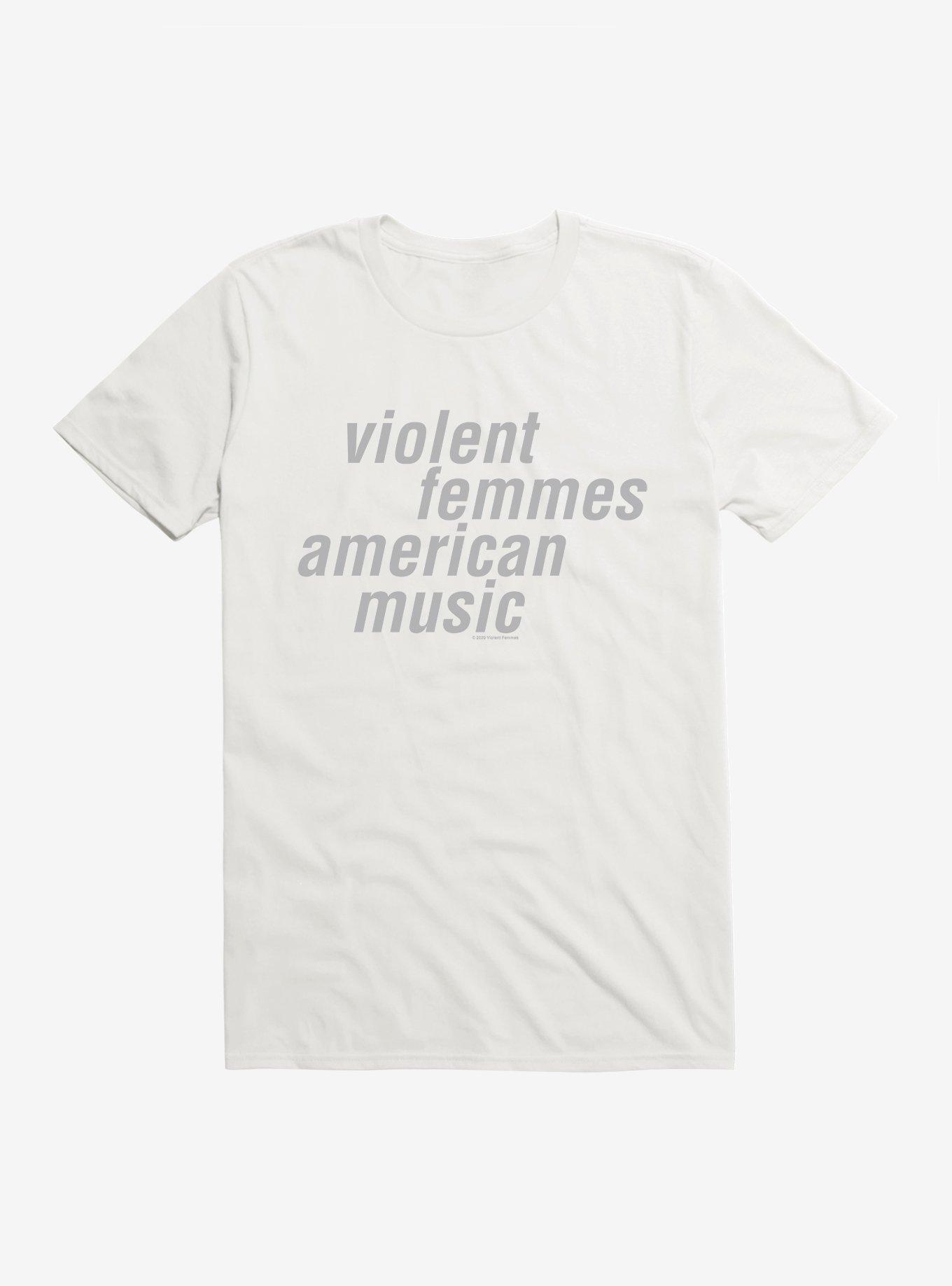 Violent Femmes American Music T-Shirt, WHITE, hi-res