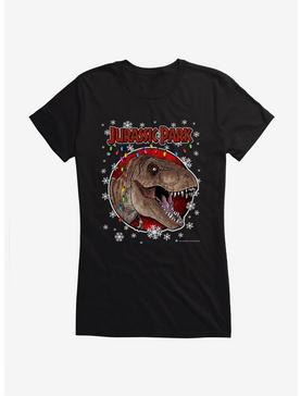 Jurassic Park Christmas Holiday T-Rex Girls T-Shirt, , hi-res