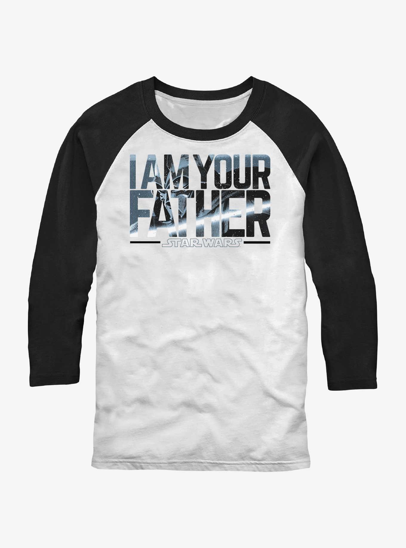 Star Wars I Am Your Father Raglan, WHTBLK, hi-res