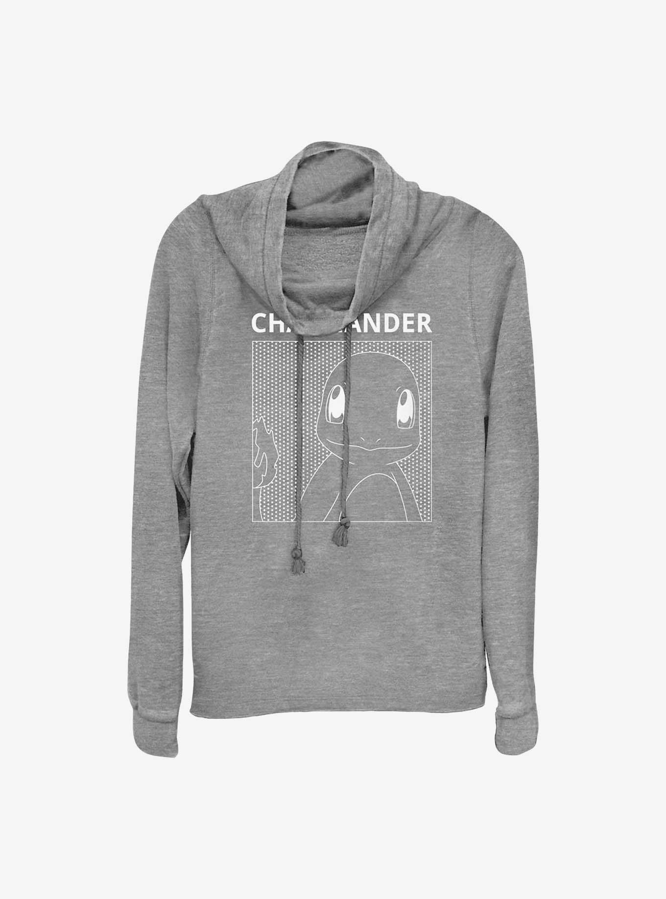Pokemon Charmander Cowl Neck Long-Sleeve Top, , hi-res