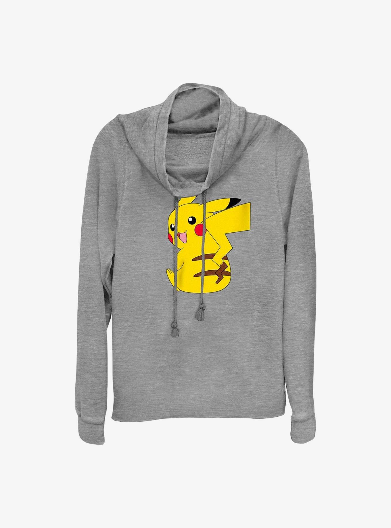 Pokemon Cheeky Pikachu Cowl Neck Long-Sleeve Top, , hi-res