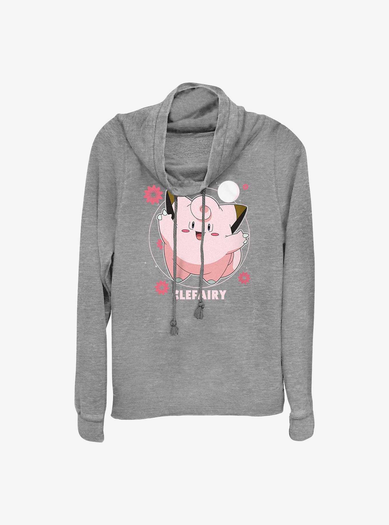 Pokemon Clefairy Fairy Dance Cowl Neck Long-Sleeve Top, , hi-res