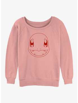 Pokemon Charmander Outline Girls Slouchy Sweatshirt, , hi-res