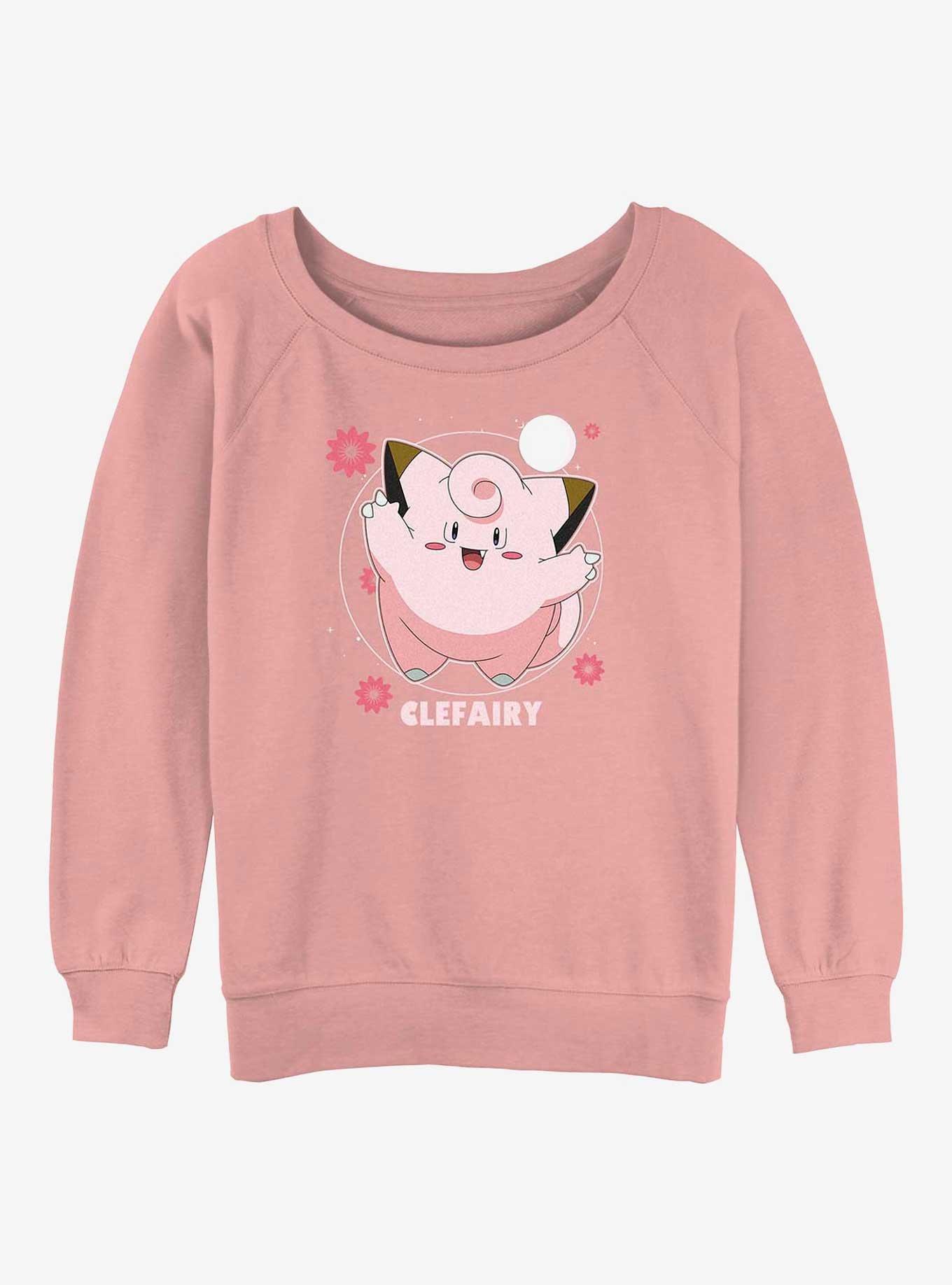 Pokemon Clefairy Fairy Dance Girls Slouchy Sweatshirt, , hi-res
