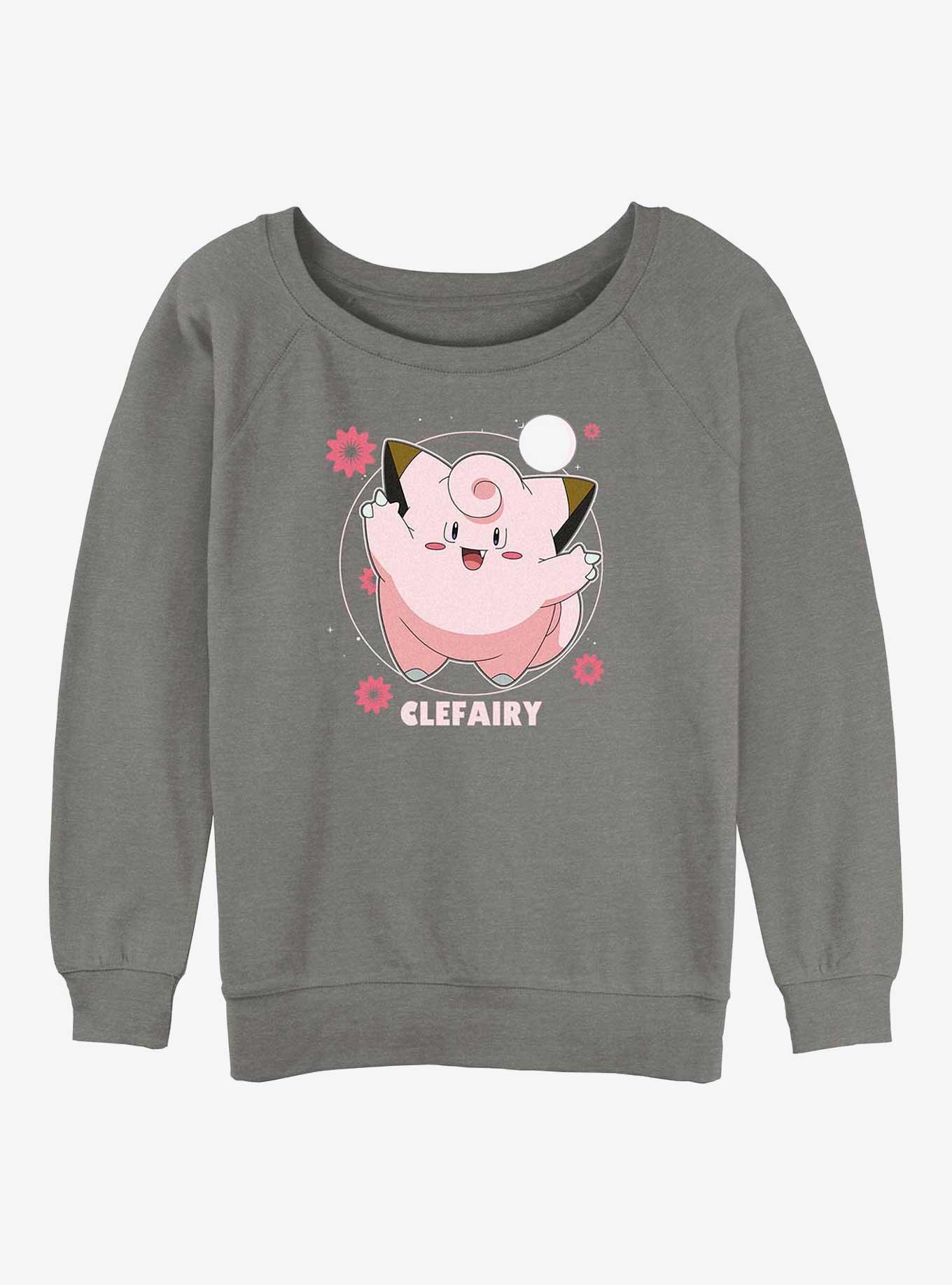 Pokemon Clefairy Fairy Dance Girls Slouchy Sweatshirt