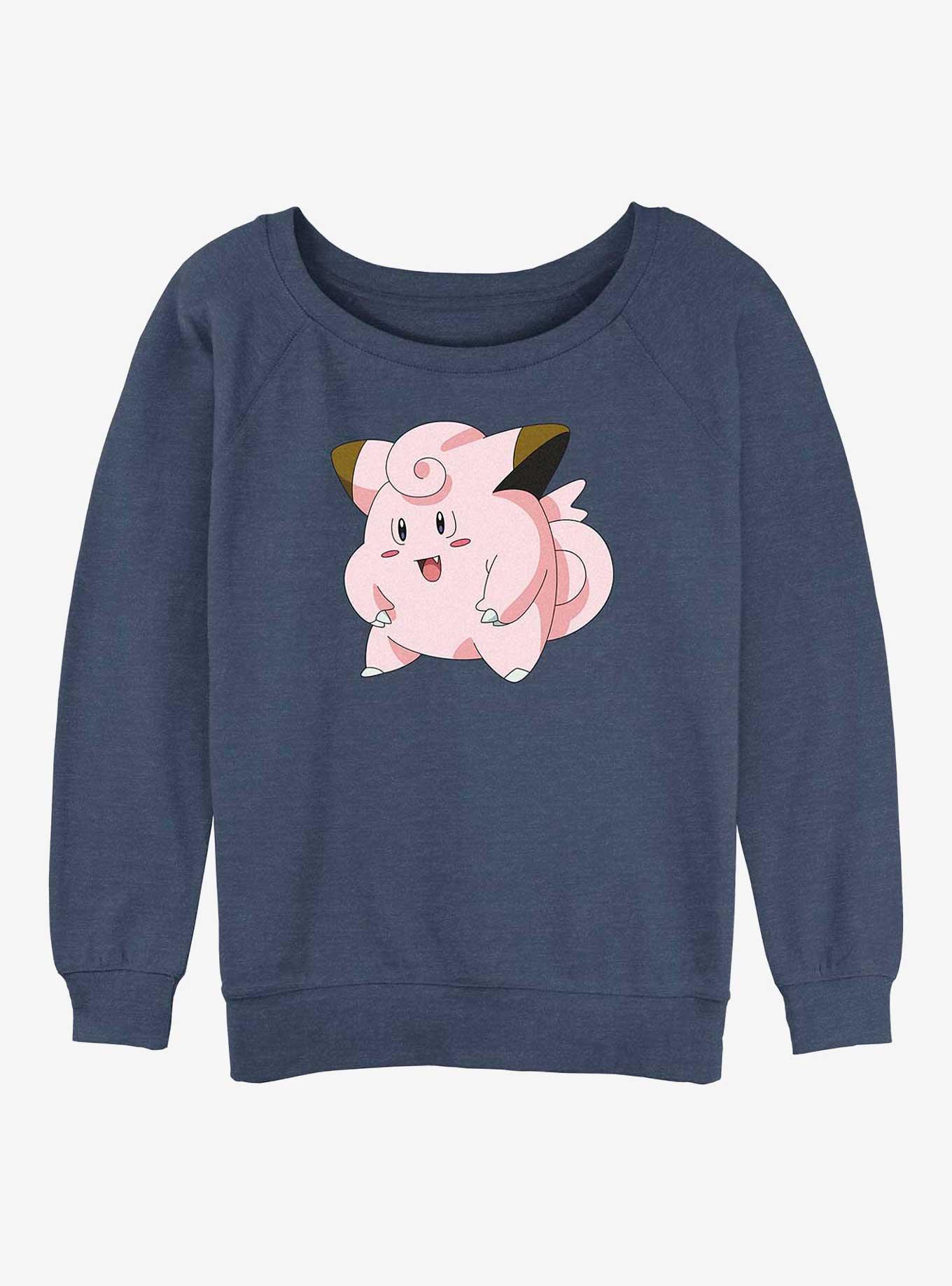 Pokemon Clefairy Pose Girls Slouchy Sweatshirt, , hi-res