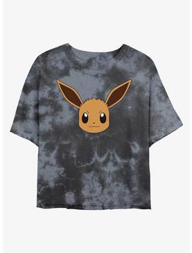 Pokemon Eevee Face Tie-Dye Girls Crop T-Shirt, , hi-res
