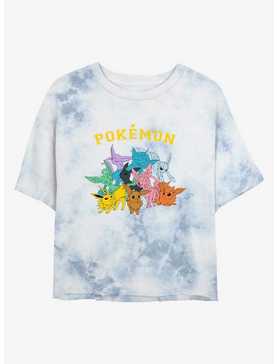 Pokemon Gotta Catch Eeveelutions Tie-Dye Girls Crop T-Shirt, , hi-res