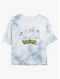 Pokemon The Classics Tie-Dye Girls Crop T-Shirt, WHITEBLUE, hi-res