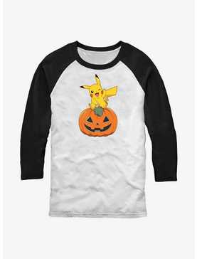 Pokemon Pikachu Pumpkin Raglan T-Shirt, , hi-res