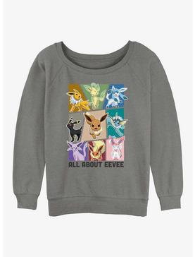 Pokemon All About Eevee Girls Slouchy Sweatshirt, , hi-res
