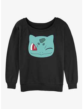 Pokemon Bulbasaur Face Girls Slouchy Sweatshirt, , hi-res