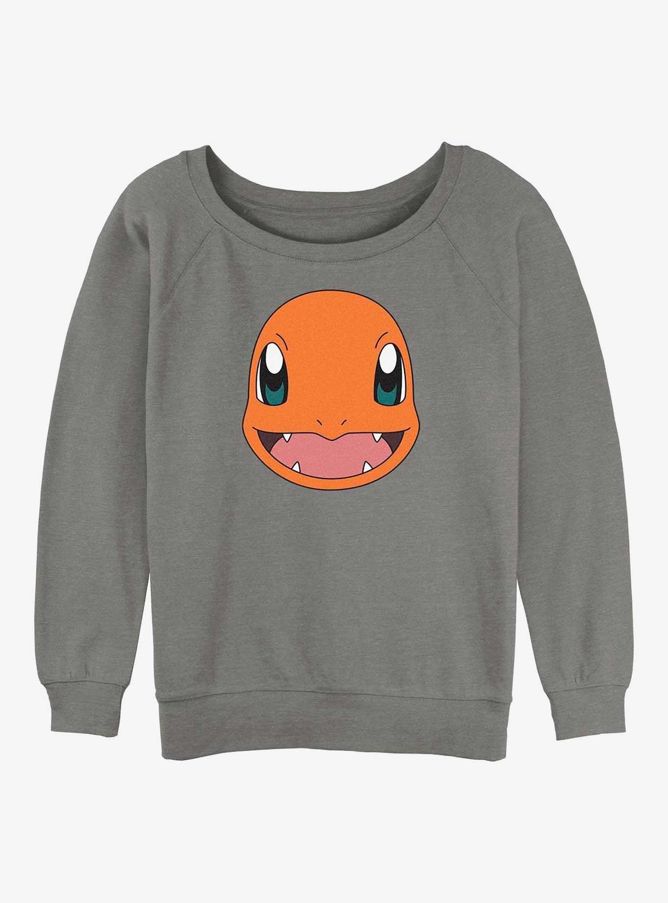 Pokemon Charmander Face Girls Slouchy Sweatshirt, , hi-res