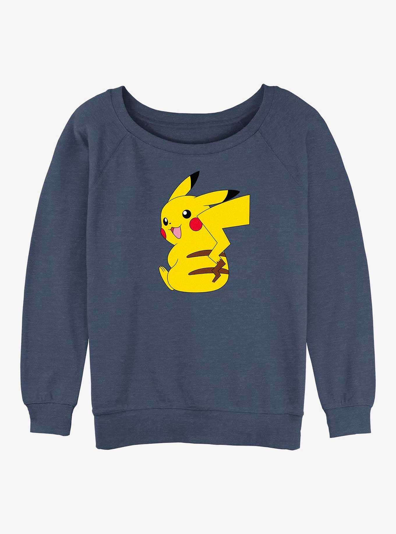 Pokemon Cheeky Pikachu Girls Slouchy Sweatshirt, , hi-res