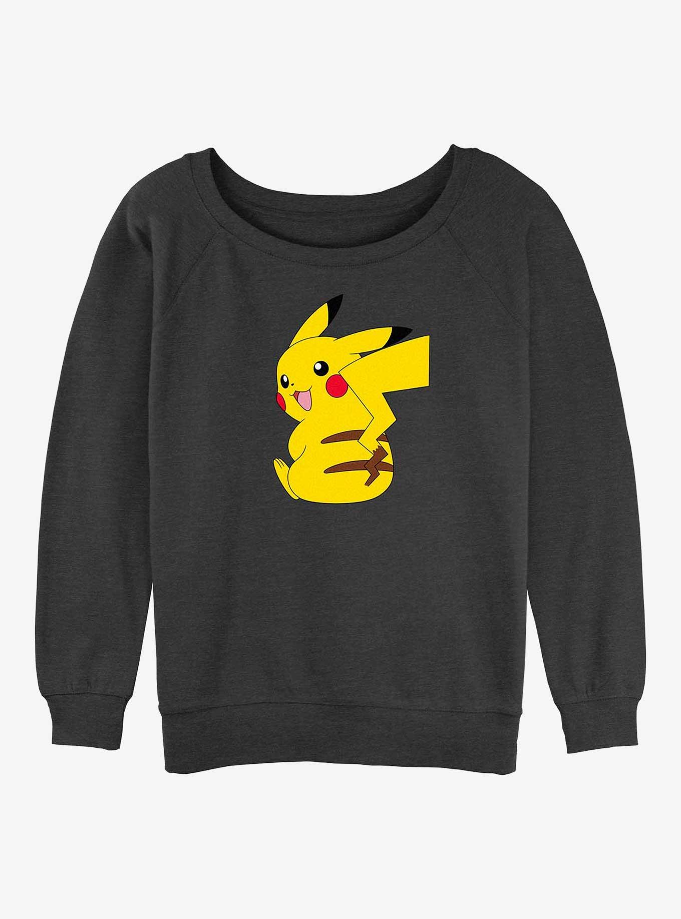 Pokemon Cheeky Pikachu Girls Slouchy Sweatshirt, , hi-res