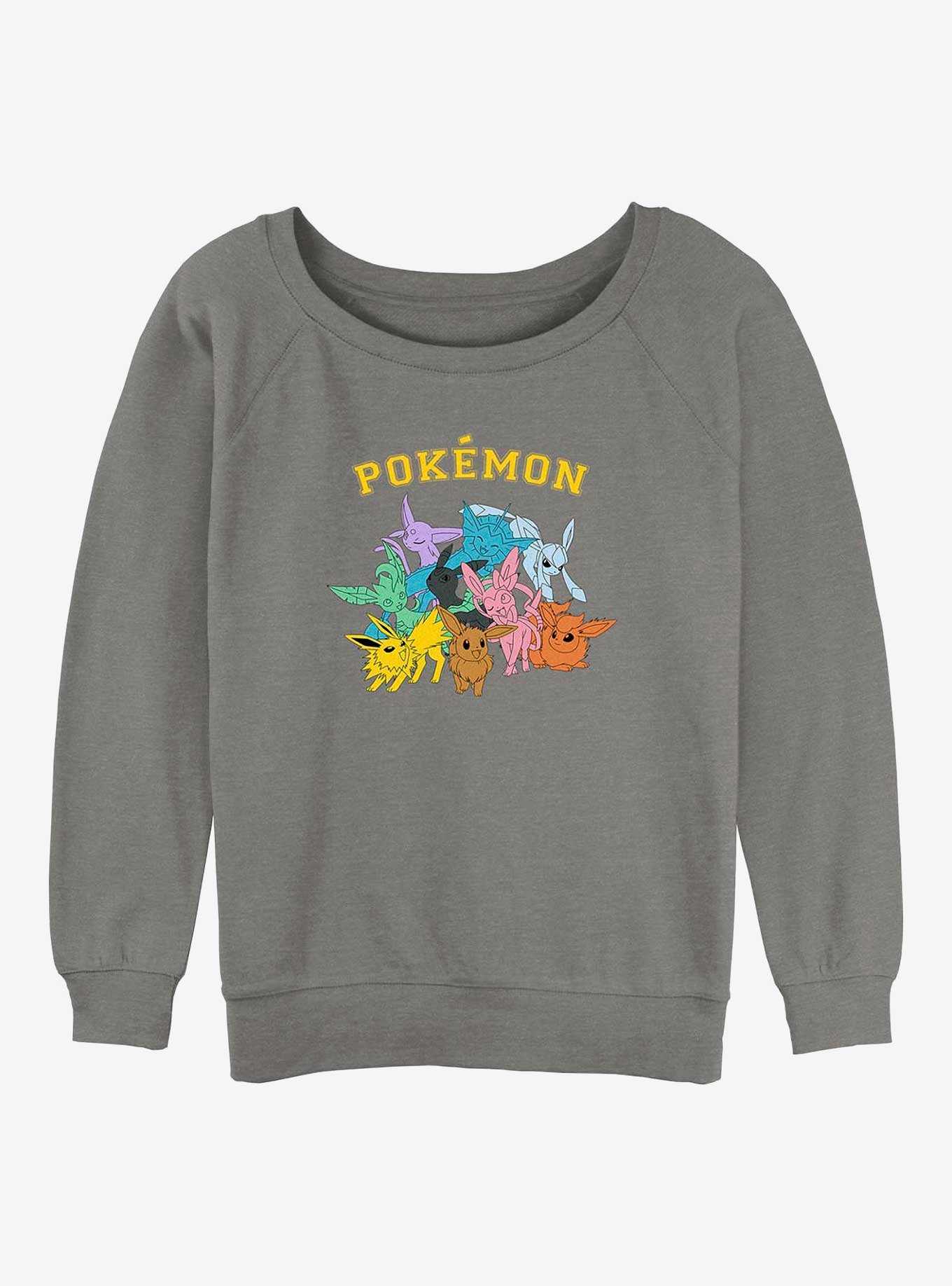 Pokemon Gotta Catch Eeveelutions Girls Slouchy Sweatshirt, , hi-res