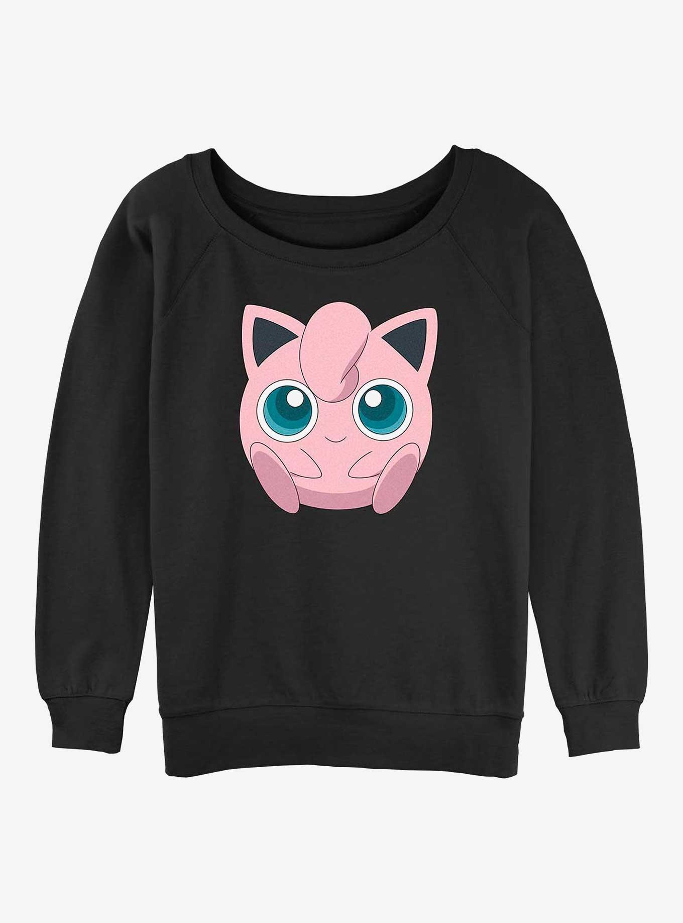 Pokemon Jigglypuff Face Girls Slouchy Sweatshirt, , hi-res