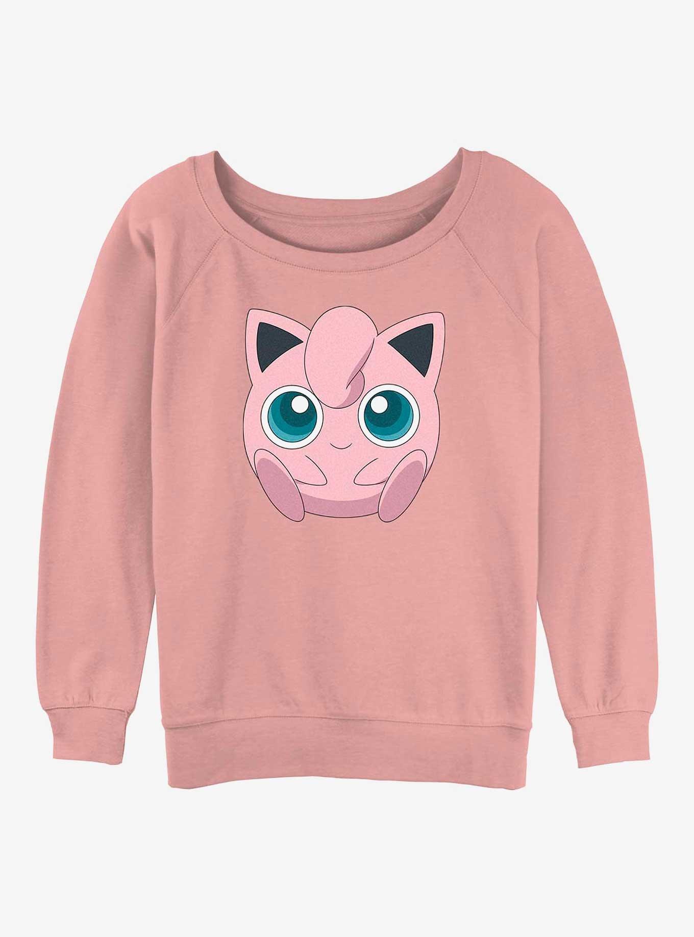 Pokemon Jigglypuff Face Girls Slouchy Sweatshirt, , hi-res