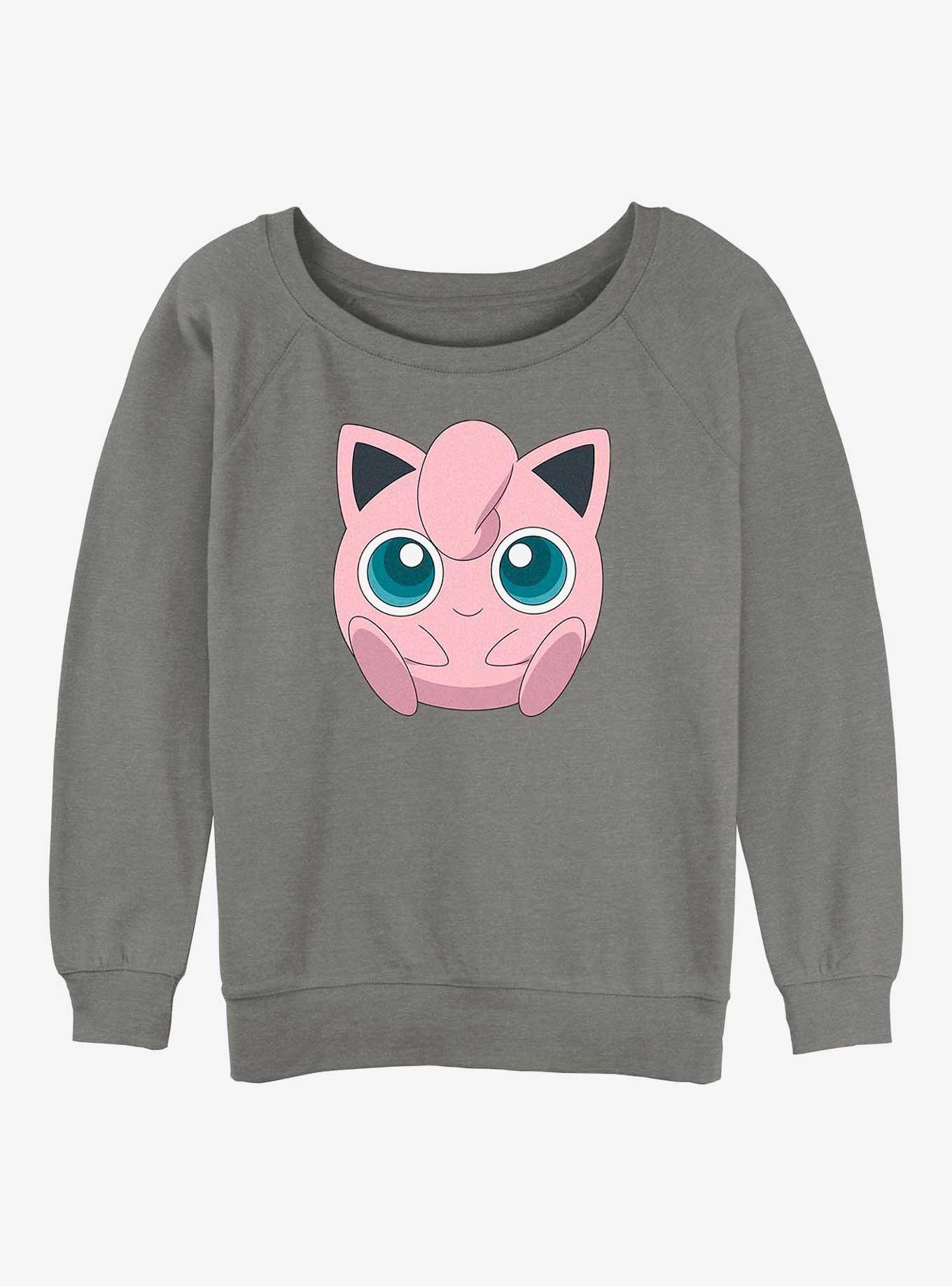 Pokemon Jigglypuff Face Girls Slouchy Sweatshirt, , hi-res