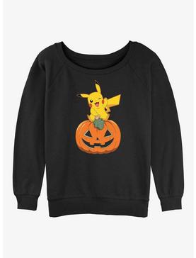 Pokemon Pikachu Pumpkin Girls Slouchy Sweatshirt, , hi-res