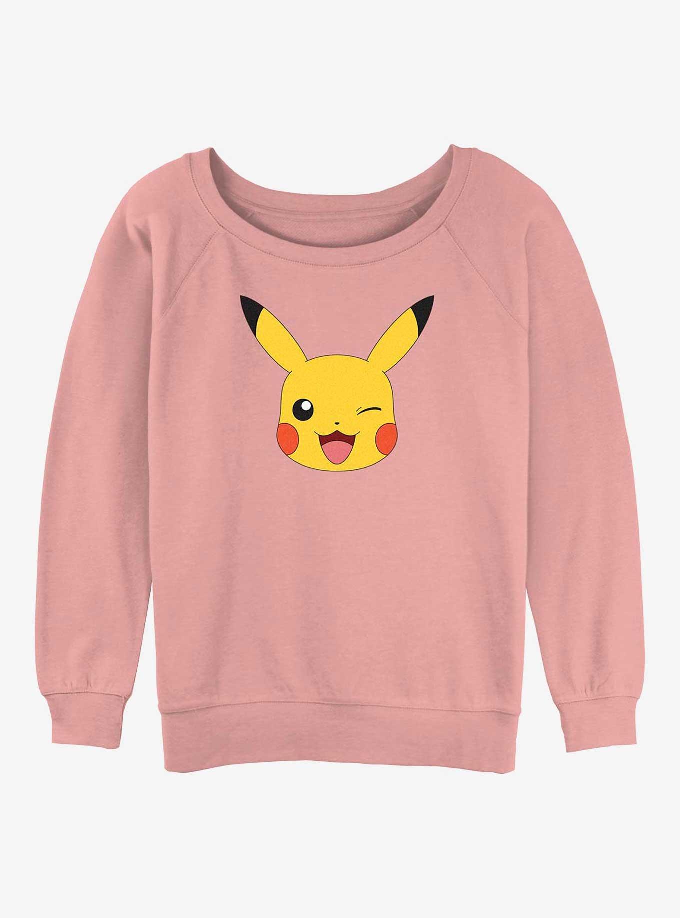 Pokemon Pikachu Face Girls Slouchy Sweatshirt, , hi-res