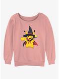 Pokemon Wizard Pikachu Girls Slouchy Sweatshirt, DESERTPNK, hi-res