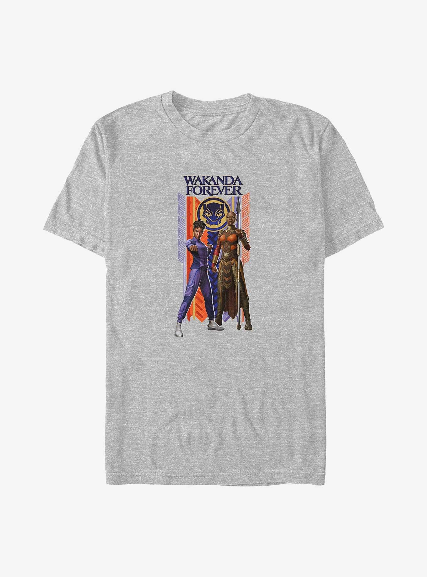 Marvel Black Panther: Wakanda Forever Shuri and Okoye Big & Tall T-Shirt, BLACK, hi-res
