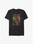 Marvel Deadpool Believe In Yourself Rainbow Big & Tall T-Shirt, BLACK, hi-res