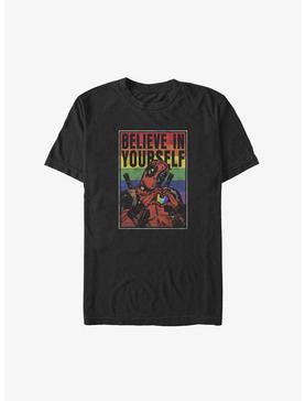 Marvel Deadpool Believe In Yourself Rainbow Big & Tall T-Shirt, , hi-res