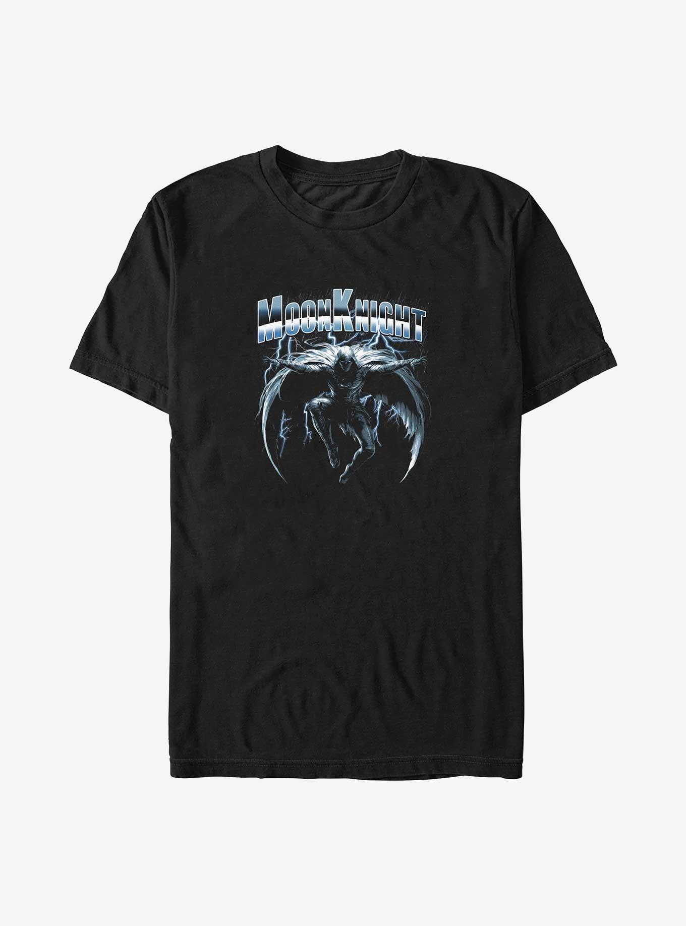 Marvel Moon Knight Lightning Rain Big & Tall T-Shirt, BLACK, hi-res