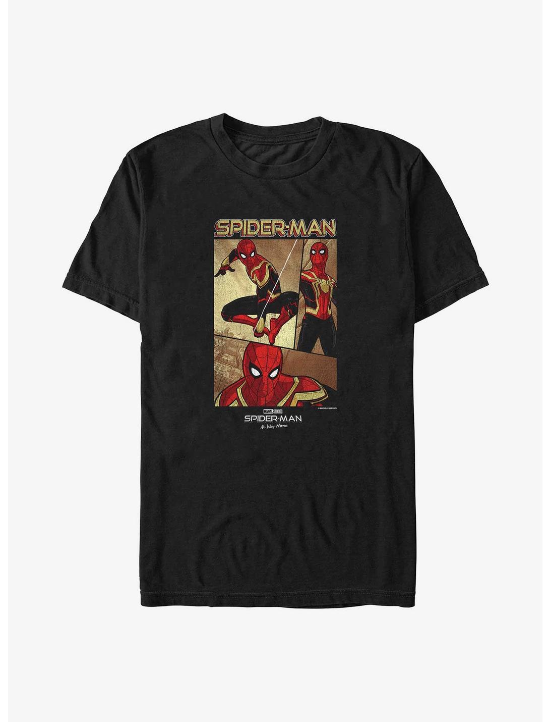 Marvel Spider-Man Three Panel Spidey Big & Tall T-Shirt, BLACK, hi-res